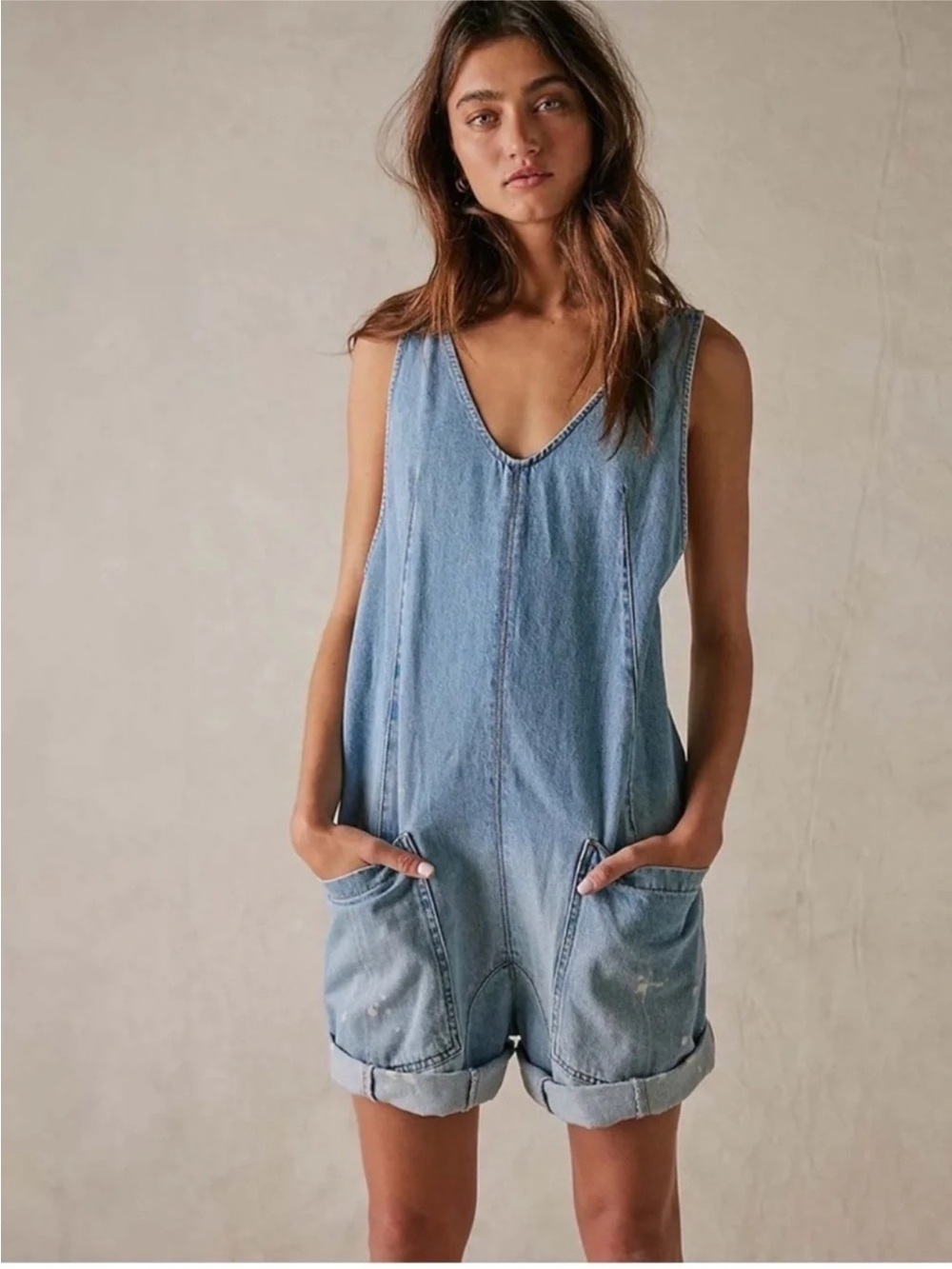 Free People We the Free High Roller Shortall in Bright Eyes S
